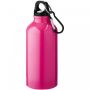 Oregon 400 ml aluminium water bottle with carabiner Pink