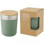 Lagan 300 ml copper vacuum insulated stainless steel tumbler with bamboo lid Green