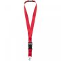 Yogi lanyard detachable buckle break-away closure Red