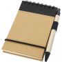 Zuse A7 recycled jotter notepad with pen Beige