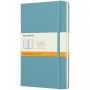 Moleskine Classic L hard cover notebook - ruled Reef blue