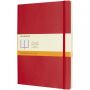 Moleskine Classic XL soft cover notebook - ruled Scarlet red