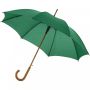 Kyle 23" auto open umbrella wooden shaft and handle Green