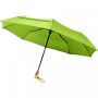 Bo 21" foldable auto open/close recycled PET umbrella Lime