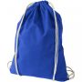 Oregon 100 g/m² cotton drawstring bag 5L Blue