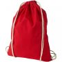 Oregon 100 g/m² cotton drawstring bag 5L Red