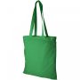 Madras 140 g/m² cotton tote bag 7L Green