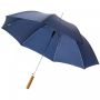 Lisa 23" auto open umbrella with wooden handle Navy Blue