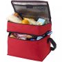 Oslo 2-zippered compartments cooler bag 13L RED