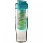 H2O Active® Tempo 700 ml flip lid sport bottle & infuser Turquoise