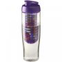 H2O Active® Tempo 700 ml flip lid sport bottle & infuser Purple