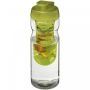 H2O Active® Base 650 ml flip lid sport bottle & infuser Lime