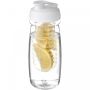 H2O Active® Pulse 600 ml flip lid sport bottle & infuser Transparent