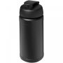 Baseline® Plus 500 ml flip lid sport bottle Solid black