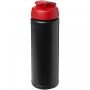 Baseline® Plus 750 ml flip lid sport bottle Solid black