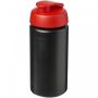 Baseline® Plus grip 500 ml flip lid sport bottle Solid black