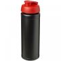 Baseline® Plus grip 750 ml flip lid sport bottle Solid black