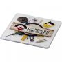 Renzo square plastic coaster Transparent clear