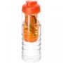 H2O Active® Treble 750 ml flip lid bottle & infuser Transparent