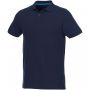 Beryl short sleeve men's organic recycled polo Navy Blue