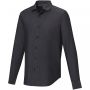 Cuprite long sleeve men's organic shirt Black