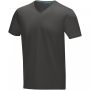 Kawartha short sleeve men's organic V-neck t-shirt Grey