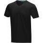 Kawartha short sleeve men's organic V-neck t-shirt Black