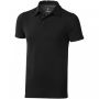 Markham short sleeve men's stretch polo Solid black