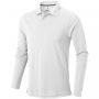 Oakville long sleeve men's polo White