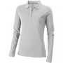 Oakville long sleeve women's polo Grey