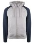 Bronx raglan Grey Melange/Navy Melange