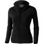 Brossard women's full zip fleece jacket Solid black