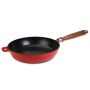 Cast Iron Frying Pan Red