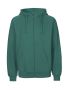 Mens Hoodie w. Zip Green