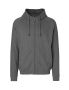 Unisex Hoodie w. Hidden Zip Grey