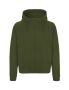 Unisex Hoodie w. Hidden Zip Dark green