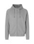 Unisex Hoodie w. Hidden Zip Grey