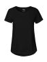 Ladies Roll Up Sleeve T-shirt Black