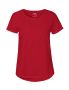 Ladies Roll Up Sleeve T-shirt Red