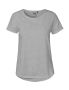 Ladies Roll Up Sleeve T-shirt Grey