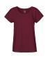 Ladies Loose Fit T-shirt Dark red