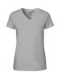 Ladies V-neck T-shirt Grey