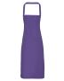 Cotton bib apron Purple