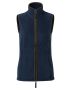 Ladies Artisan Fleece Gilet Navy/Brown