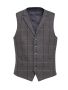 Rockwood Men's Waistcoat Grey Brown Check