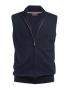 Lincoln Knitted Zip Gilet (M) Navy