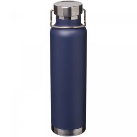 Thor 650 ml copper vacuum insulated sport bottle Navy Blue