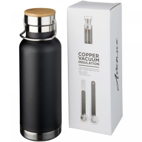 Thor 480 ml copper vacuum insulated water bottle Black