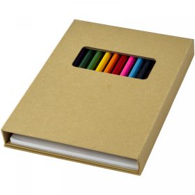 Pablo colouring set with drawing paper White