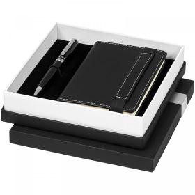 Legatto A6 notebook and ballpoint gift set Black